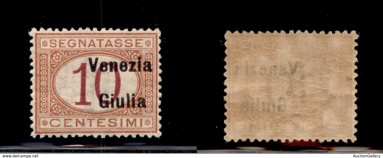 Occupazioni I Guerra Mondiale - Venezia Giulia - 1918 - 10 Cent (2e) Soprastampa A Destra - Gomma Integra (180) - Other & Unclassified