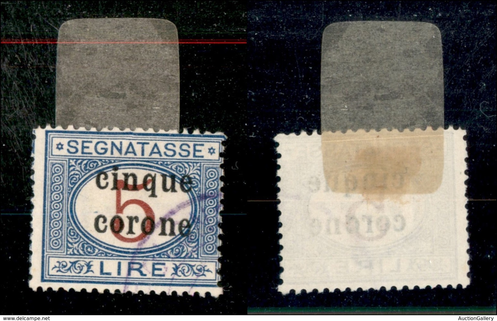 Occupazioni I Guerra Mondiale - Trento E Trieste - 1919 - 5 Corone Su 5 Lire (9) Usato (400) - Other & Unclassified