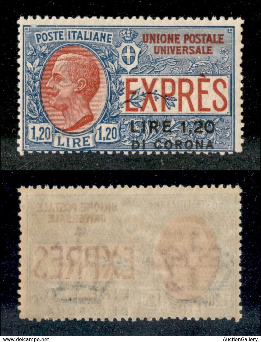 Occupazioni I Guerra Mondiale - Dalmazia - 1922 - 1,20 Lire Su 1,20 (2 - Espressi) - Gomma Integra (1000) - Other & Unclassified