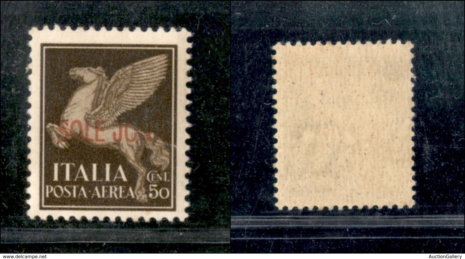 Occupazioni II Guerra Mondiale - Isole Jonie - 1941 - 50 Cent (1aa-Aerea) Con Errore SOLE - Gomma Integra (450) - Other & Unclassified