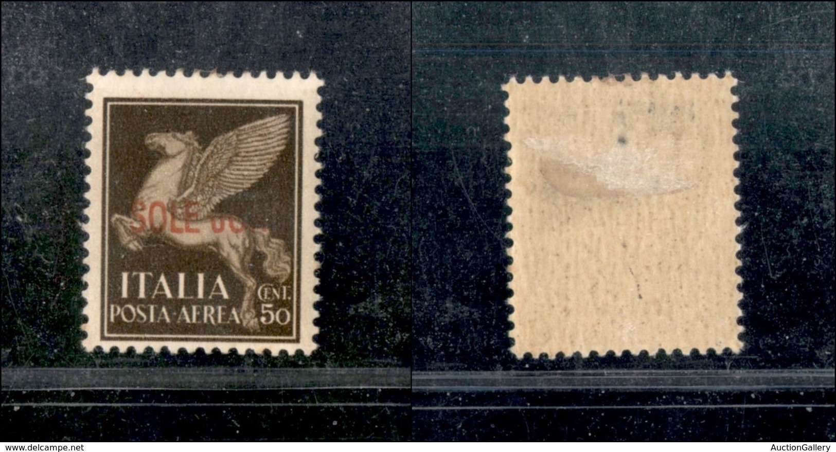 Occupazioni II Guerra Mondiale - Isole Jonie - 1941 - 50 Cent (1aa-Aerea) Con Errore SOLE - Gomma Originale (180) - Other & Unclassified