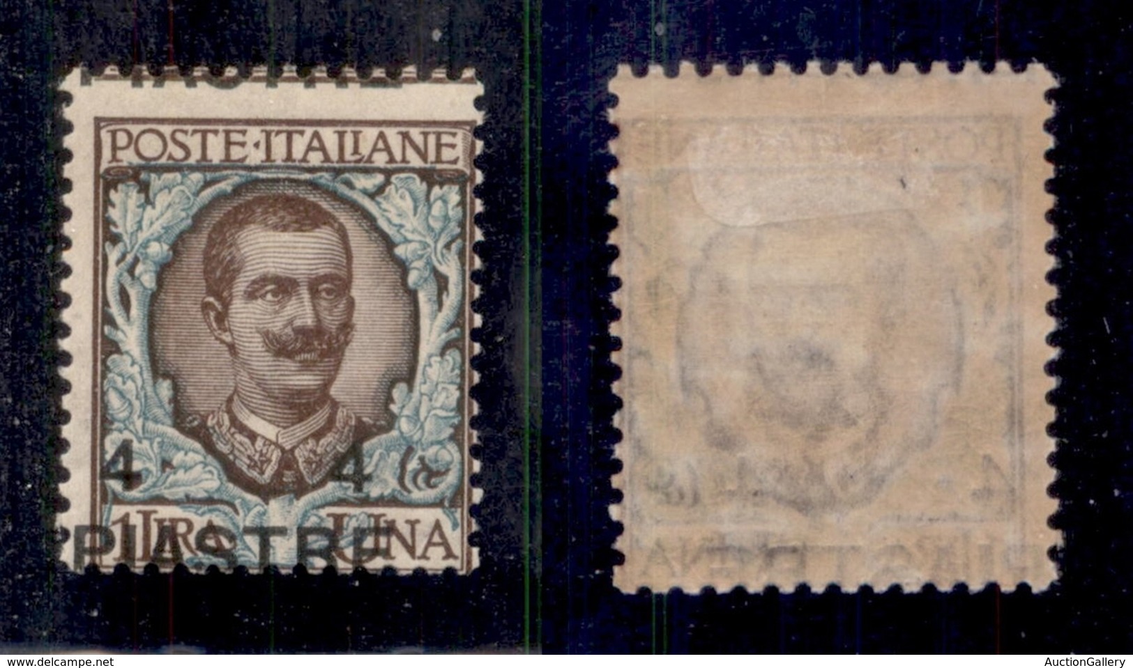 Uffici Postali All'Estero - Costantinopoli - 1908 - 4 Piastre Su 1 Lira (18 Varietà) Con Soprastampa In Basso A Sinistra - Other & Unclassified