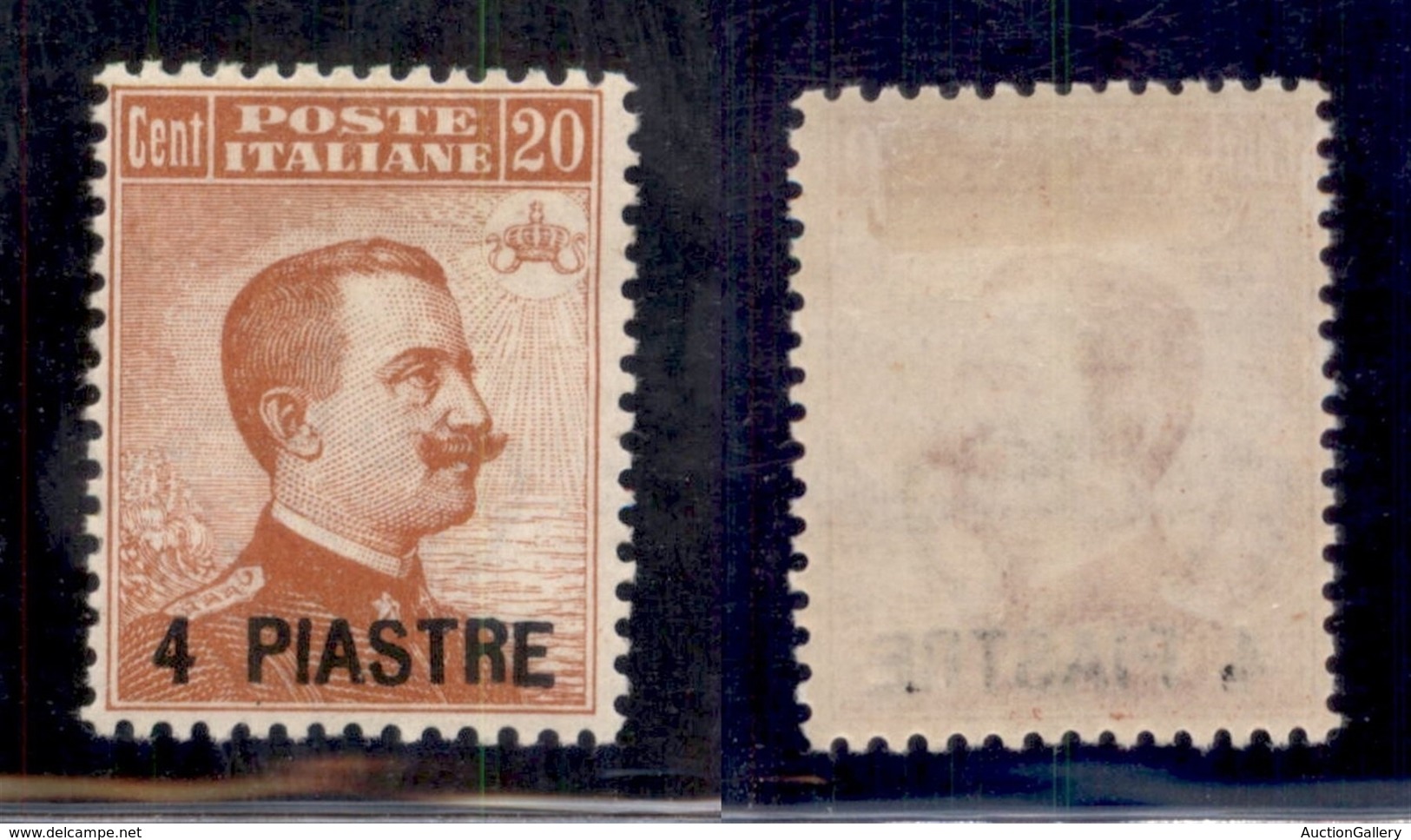 Uffici Postali All'Estero - Costantinopoli - 1921 - 4 Piastre Su 20 Cent (30) - Gomma Originale (150) - Other & Unclassified