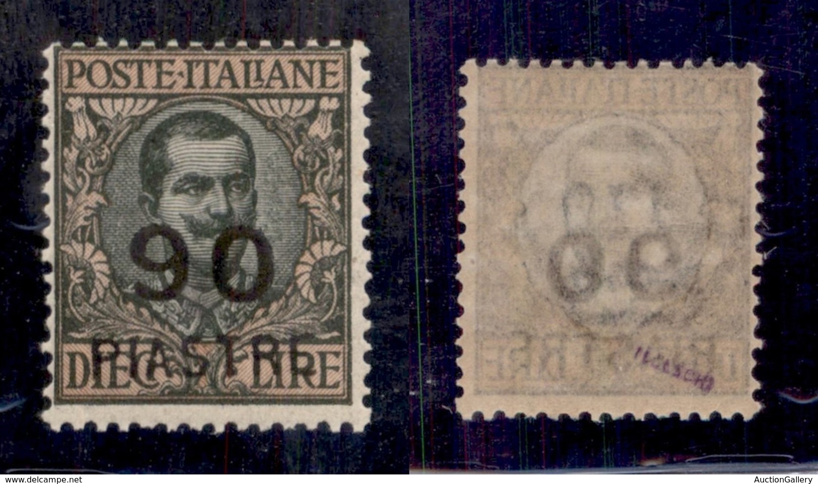 Uffici Postali All'Estero - Costantinopoli - 1922 - 90 Piastre Su 10 Lire (67) - Gomma Integra (275) - Other & Unclassified