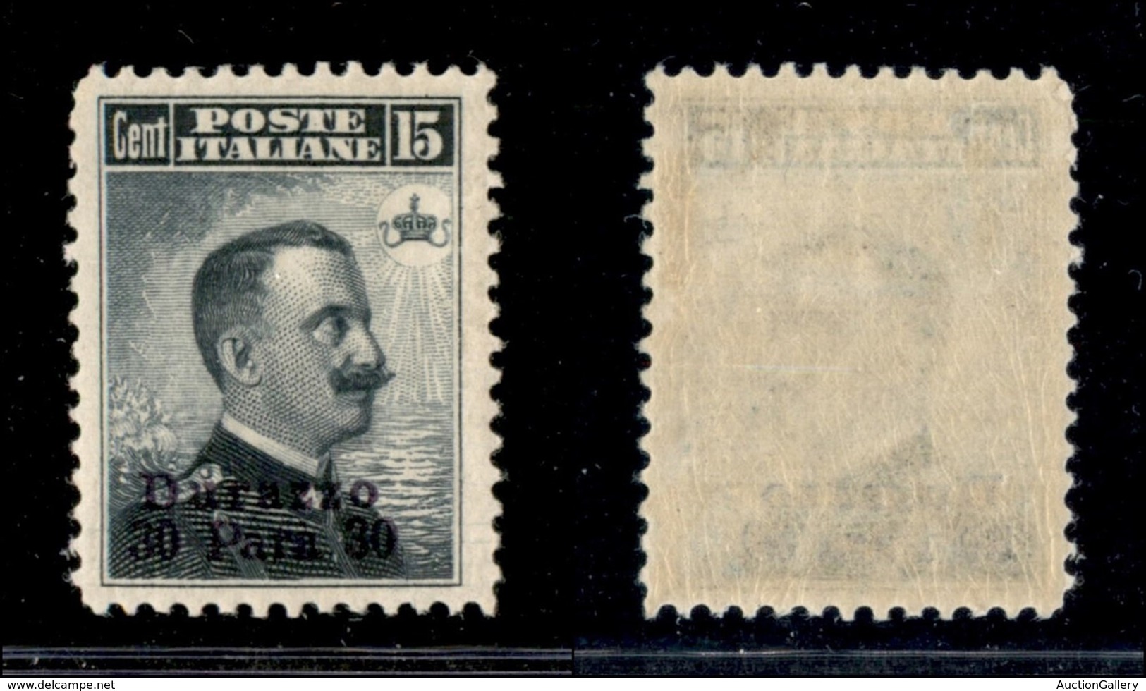 Uffici Postali All'Estero - Durazzo - 1909 - 30 Para Su 15 Cent (3) - Gomma Integra (300) - Other & Unclassified