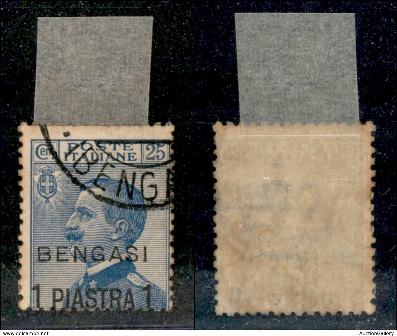Uffici Postali All'Estero - Bengasi - 1 Piastra Su 25 Cent (2) Usati (275) - Other & Unclassified