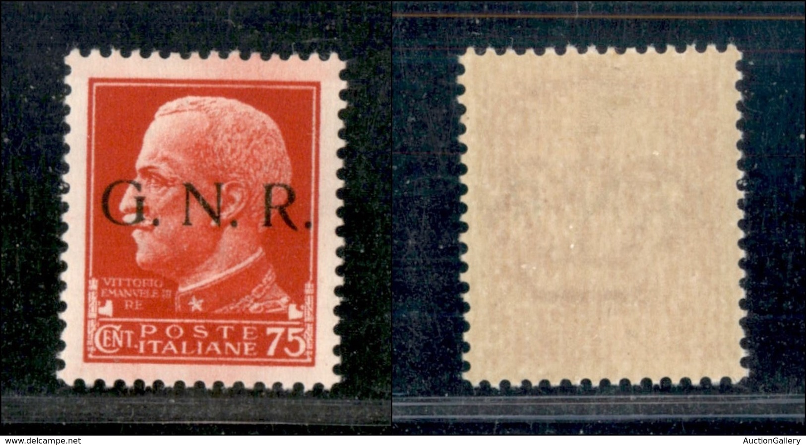 RSI - G.N.R. Brescia - 1943 - GNR Brescia - 75 Cent (478/I) - Gomma Originale (150) - Other & Unclassified