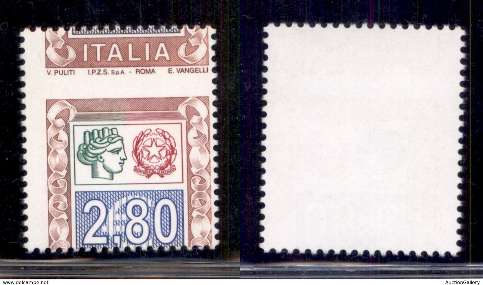 Repubblica - Posta Ordinaria - 2004 - 2,80 € (2739 Varietà) Con Dentellatura Orizzontale Spostata (Italia In Alto) - Gom - Autres & Non Classés