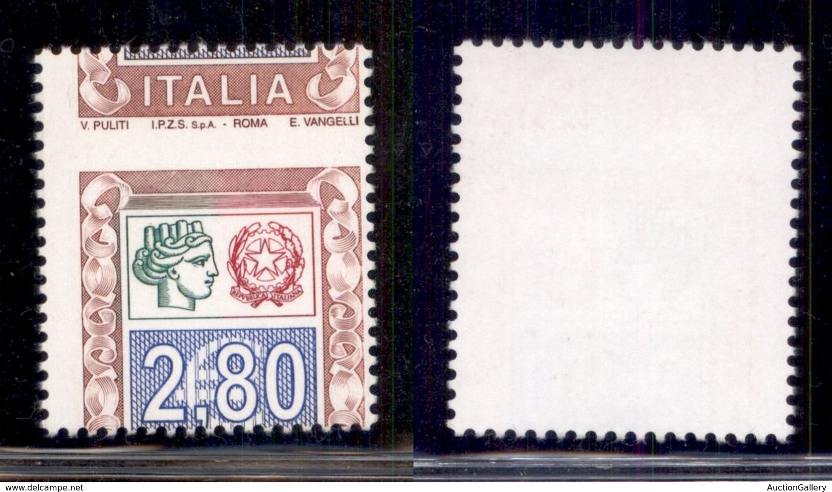 Repubblica - Posta Ordinaria - 2004 - 2,80 € (2739 Varietà) Con Dentellatura Orizzontale Spostata (Italia In Alto) - Gom - Other & Unclassified