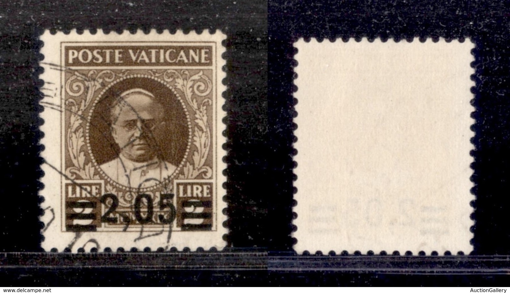 Vaticano - Posta Ordinaria - 1934 - 2,05 Su 2 Lire Provvisoria (37) - Usato - Other & Unclassified