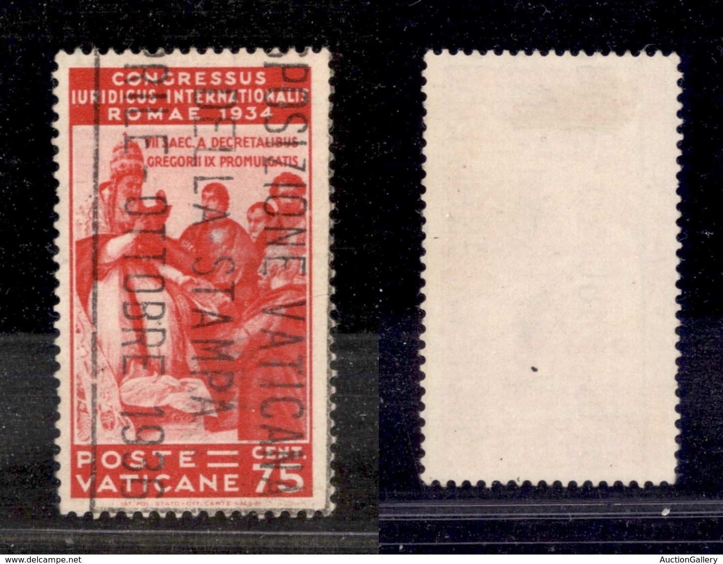 Vaticano - Posta Ordinaria - 1935 - 75 Cent Congresso Giuridico (44) - Usato (85) - Altri & Non Classificati