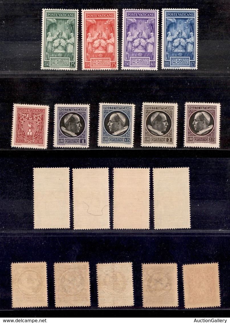 Vaticano - Posta Ordinaria - 1939/1940 - Pio XII + Medaglioni (68/76) - 2 Serie Complete - 9 Valori - Gomma Integra (25) - Altri & Non Classificati