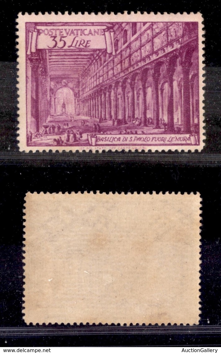 Vaticano - Posta Ordinaria - 1949 - 35 Lire Basiliche (129) - Gomma Integra - Altri & Non Classificati