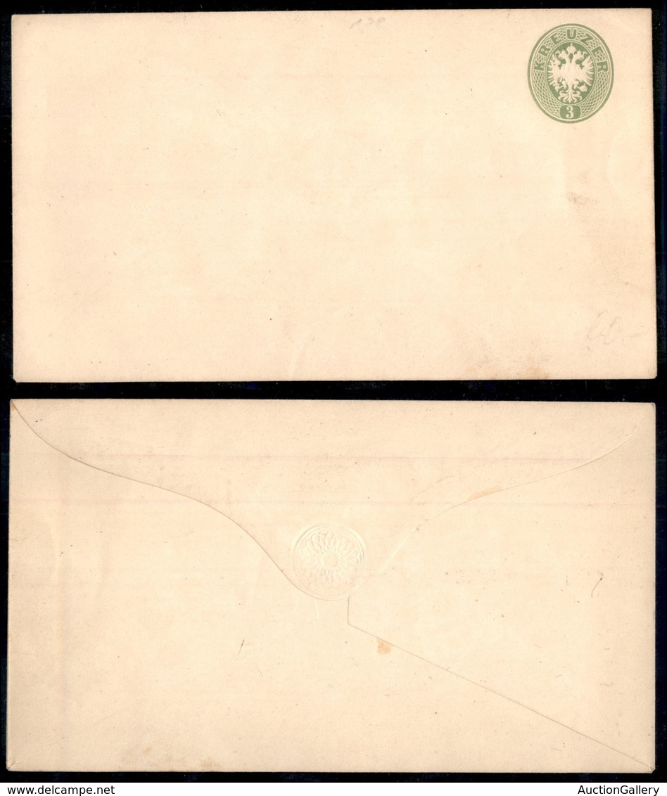 AUSTRIA - 1863 - Intero Postale 3 Kreuzer - Nuovo - Andere & Zonder Classificatie