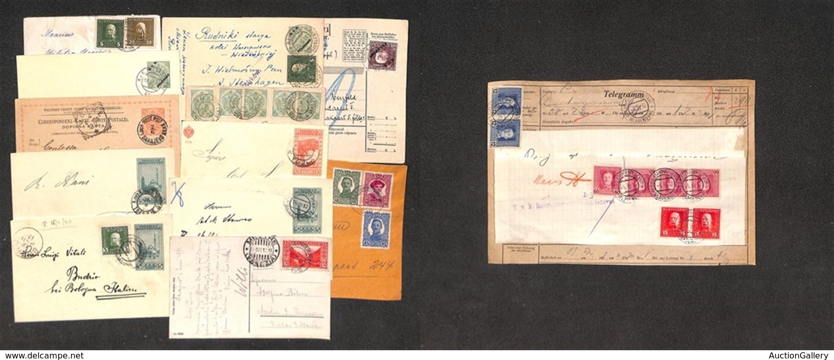 AUSTRIA - Kuk Feldpost – 1895/1918 – 13 Oggetti Postali Del Periodo – Da Esaminare - Other & Unclassified