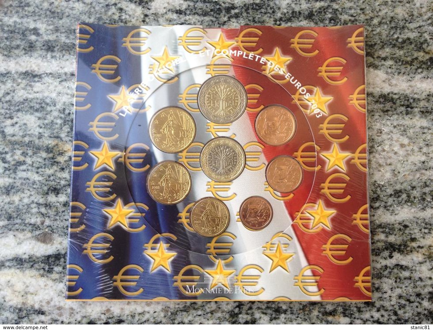 SERIE EURO DIVISIONALE IN FOLDER COFFRET FRANCIA 2003 FRANKREICH FRANCE FRANKRIJK  BU FDC UNC KMS - Francia