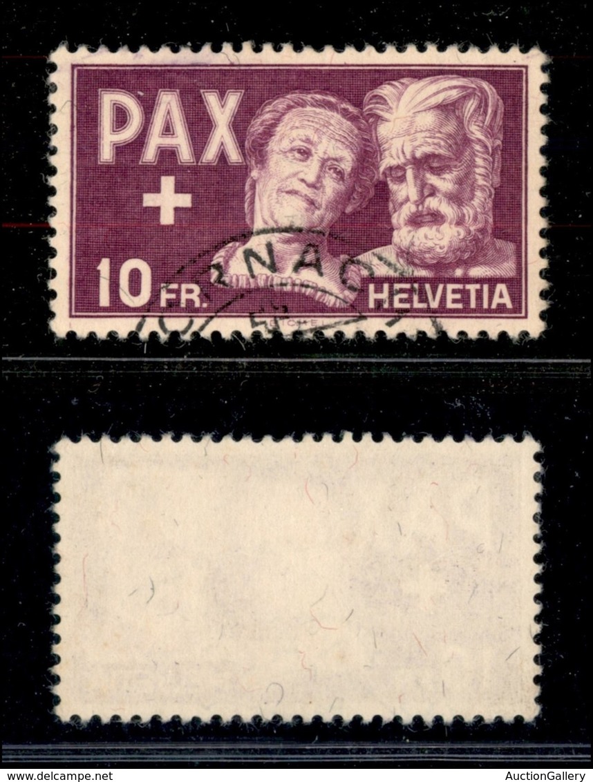 SVIZZERA - 1945 - 10 Franchi Pax (459) - Usato - Other & Unclassified