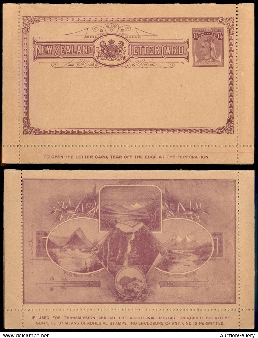 COLONIE INGLESI - Nuova Zelanda - Intero Postale Illustrato Da 1 E ½ Pence – Nuovo - Altri & Non Classificati