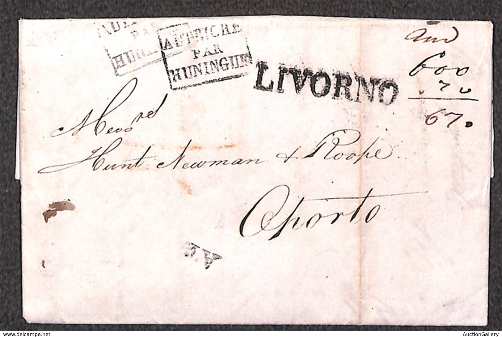 VARIE - 1825 - Lettera Da Livorno A Oporto Del 7.2.25 - Altri & Non Classificati