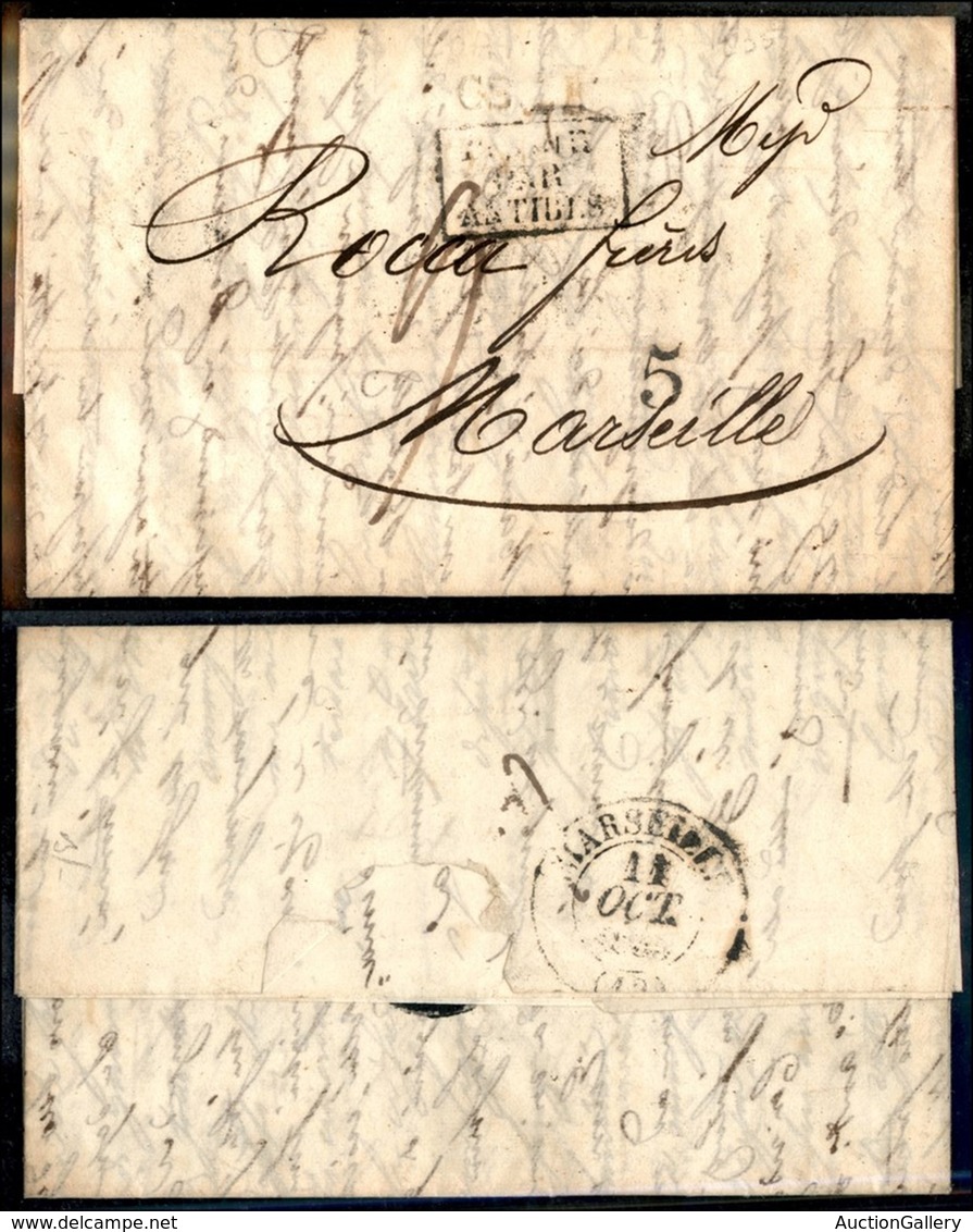 VARIE - 1835 (8 Ottobre) - Lettera Da Loano A Marsiglia - Andere & Zonder Classificatie