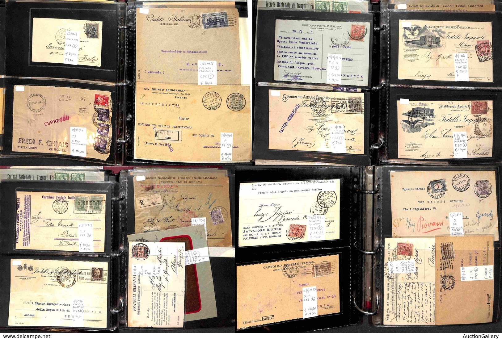 LOTTI E COLLEZIONI - REGNO - PERFIN - 1897/1994 - Collezione Del Periodo Di 194 Buste E Cartoline Con Diverse Affrancatu - Other & Unclassified