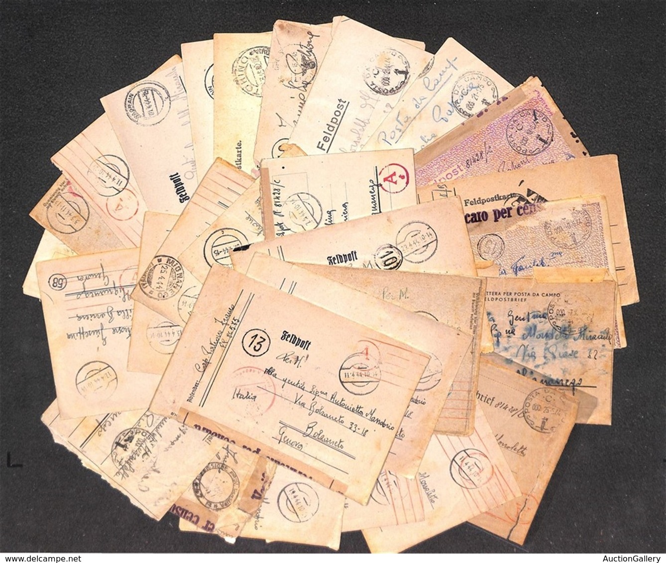 LOTTI E COLLEZIONI - FELDPOST - 1944/1945 - Insieme Di 28 Buste E Cartoline In Franchigia Del Periodo - Da Esaminare - Other & Unclassified