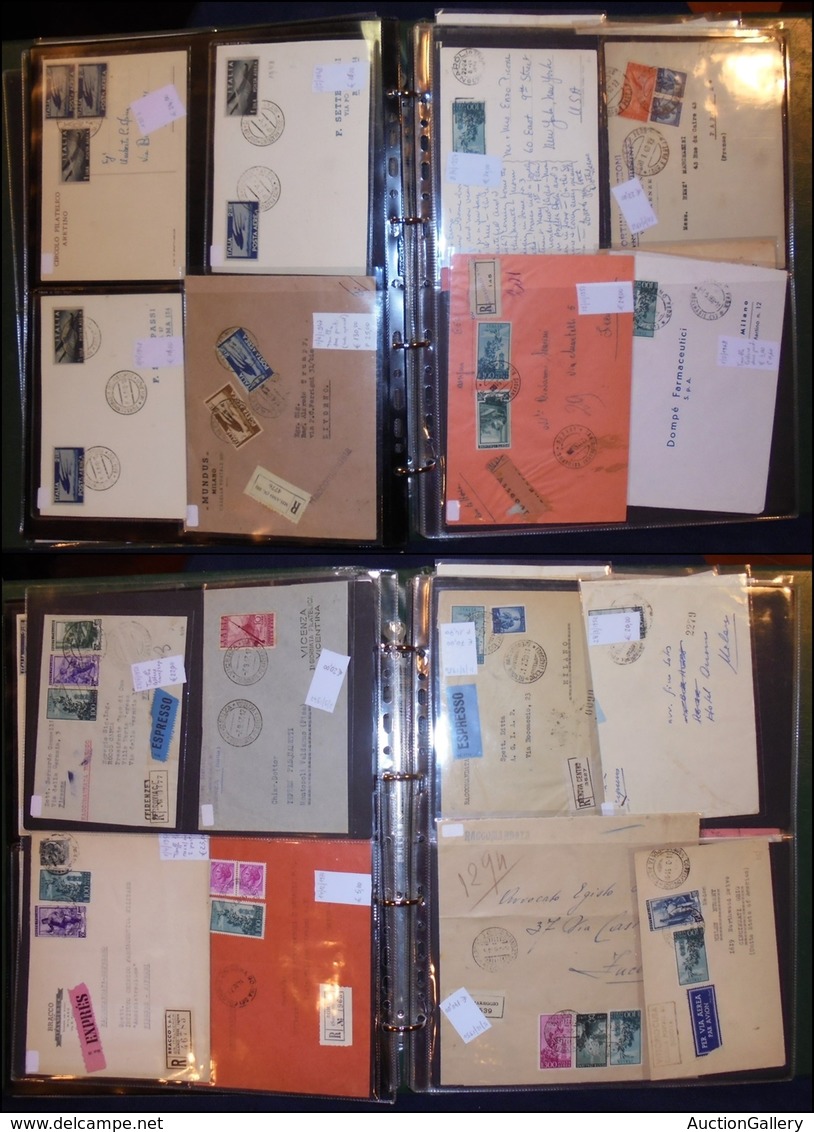 LOTTI E COLLEZIONI - REPUBBLICA - Aerofilatelia - 1946/1984 - Collezione Di Oltre 100 Buste Del Periodo In Album Con Div - Other & Unclassified