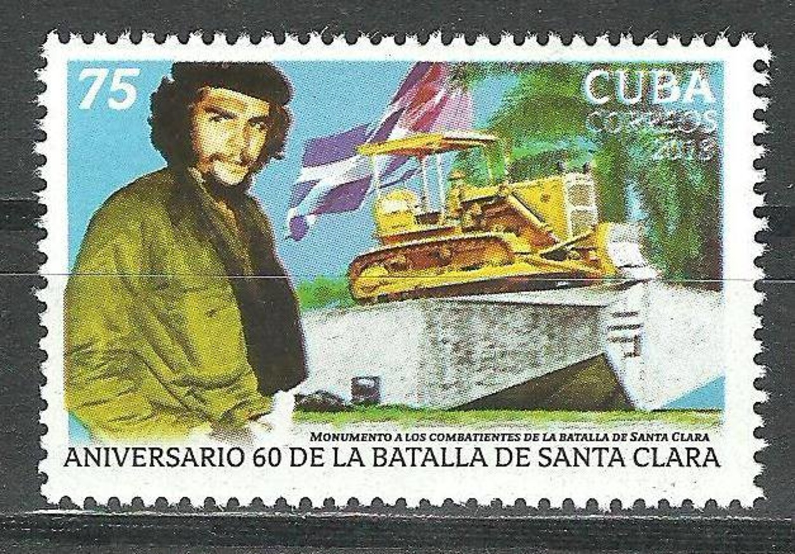 Cuba 2018 60th Anniversary Of Santa Clara's Battle, Che Guevara 1v MNH - Ungebraucht