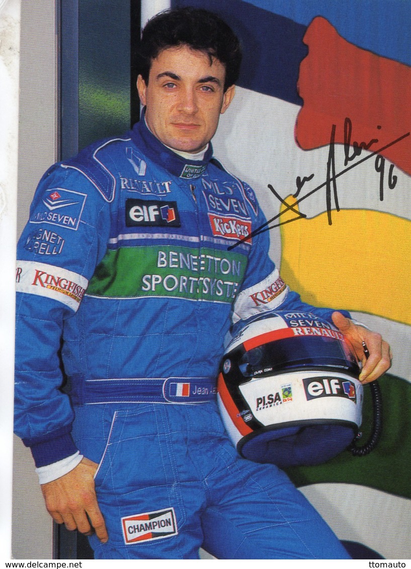 Jean Alesi  -  Benetton-Renault - Pilote F1 De 1996   - Carte Postale - Grand Prix / F1