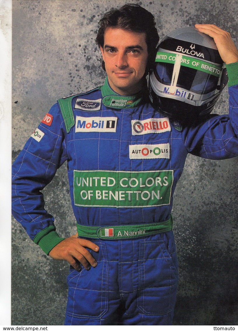 Alessandro Nannini  -  Benetton-Ford - Pilote F1    - Carte Postale - Grand Prix / F1