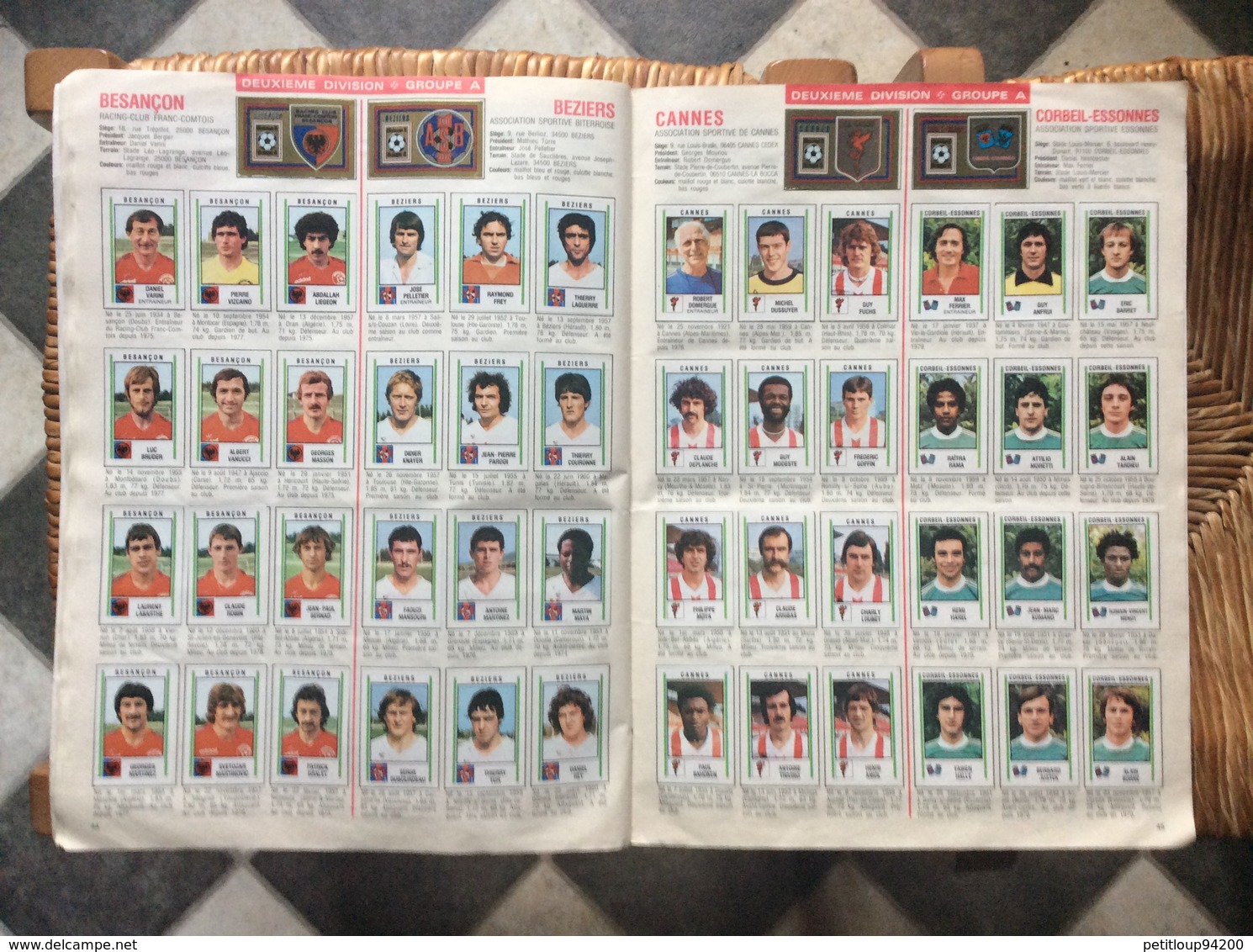 ALBUM PANINI FOOTBALL 81  Division 1 Division 2