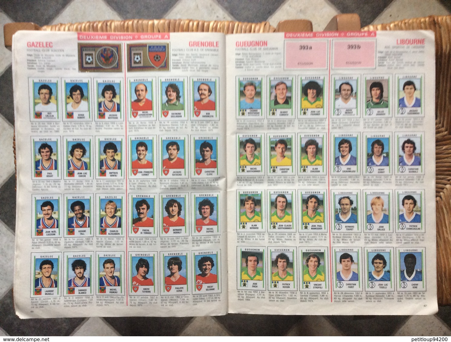 ALBUM PANINI FOOTBALL 81  Division 1 Division 2