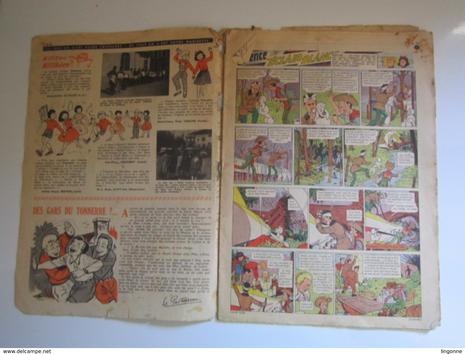 Magazine Hebdomadaire FRIPOUNET ET MARISETTE 1958 - N° 22  (En L'état) - Fripounet
