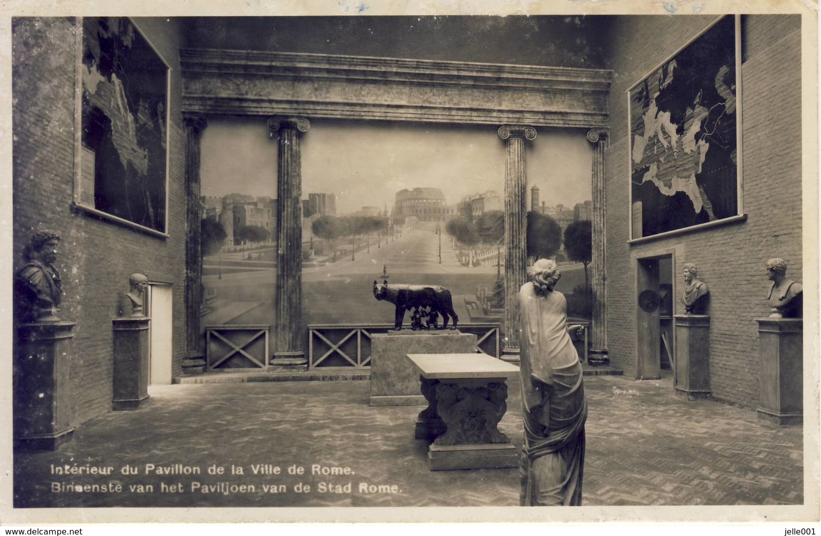 Tentoonstelling Van Brussel 1935 Binnenste Paviljoen Stad Rome - Expositions