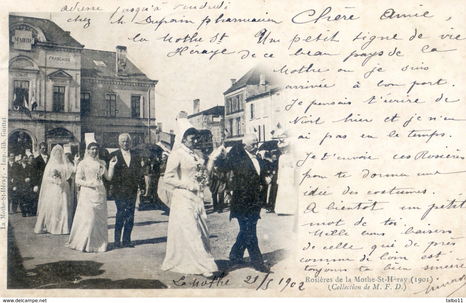 79 - La Mothe St Heray - Rosières 1901 - La Mothe Saint Heray