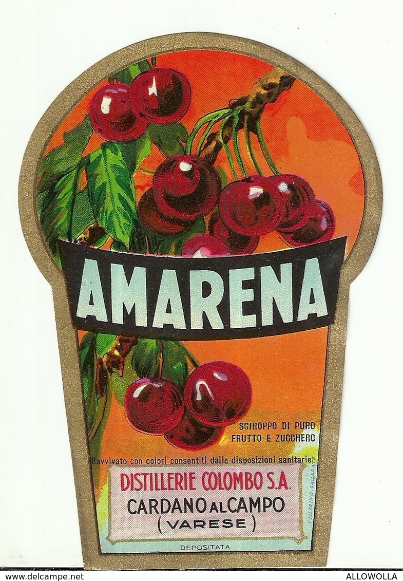 4493 "AMARENA-DISTILLERIE COLOMBO S.A.-CARDANO AL CAMPO-VARESE" ORIGINALE - Altri & Non Classificati