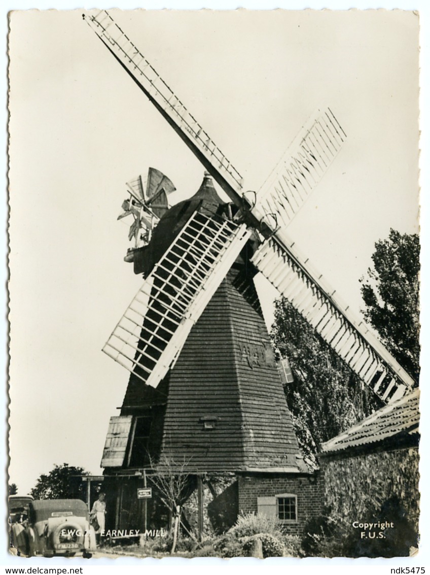 WINDMILL : ENGLAND - EARNLEY MILL, SUSSEX (10 X 15cms Approx.) - Windmills