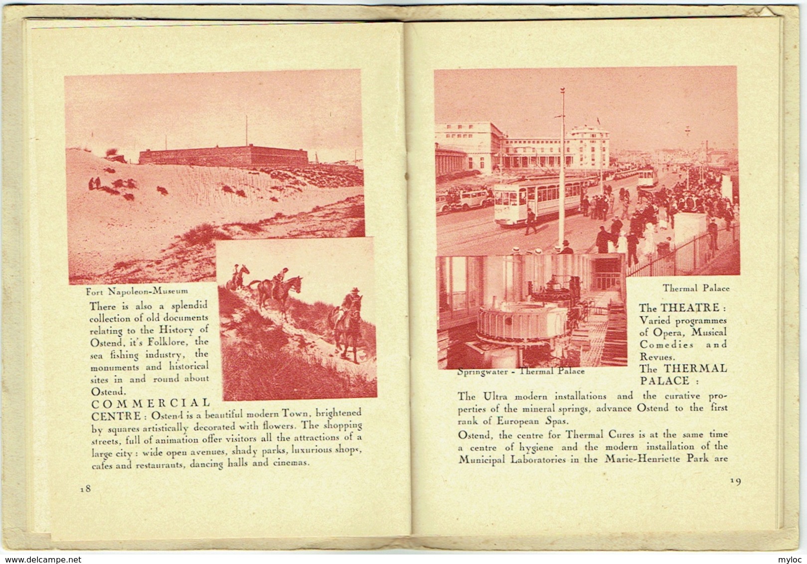 Livret. Ostende. Ostend, Thermal Palace-Excursions To War-Sites, Illustré De Nombreuses Photos - Europe