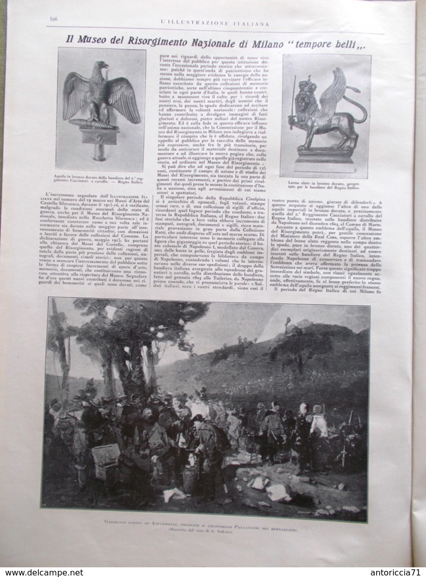 L'illustrazione Italiana 31 Dicembre 1916 WW1 D'Annunzio Macedonia Valanga Museo - Guerra 1914-18