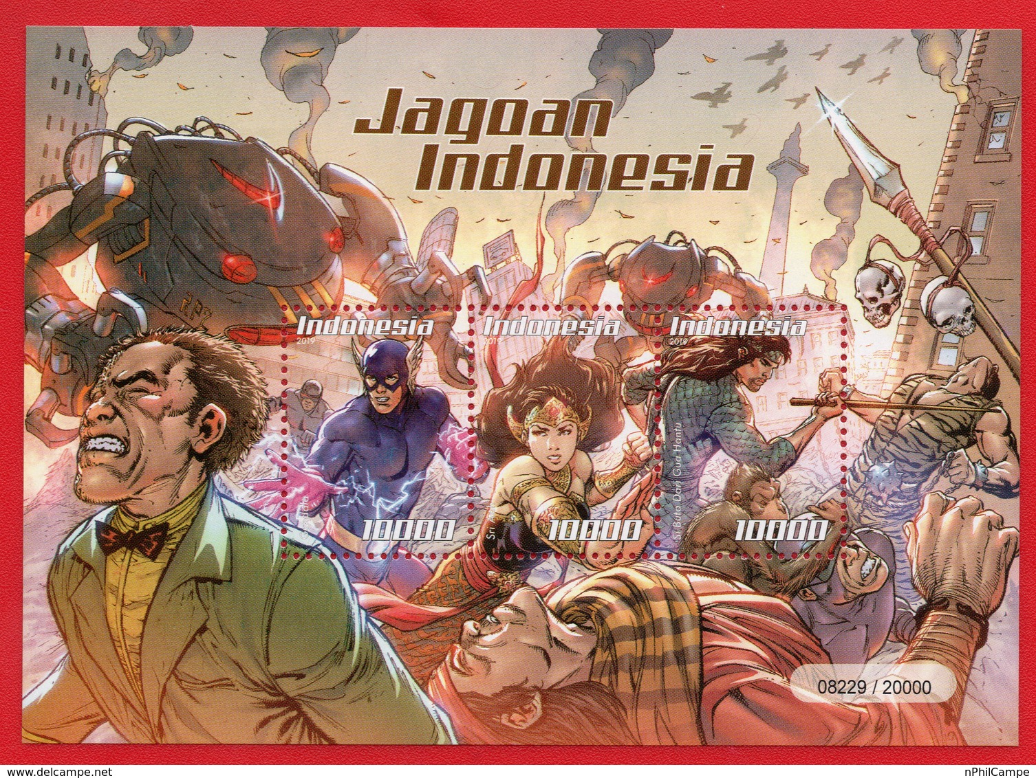 INDONESIA 2019-4 INDONESIAN COMIC HEROES CARTOON MS MINI SHEET STAMPS MNH - Indonesien