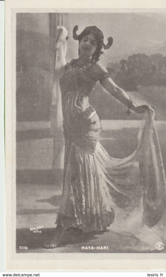 MATA HARI - 5116 - WALERY - PARIS - FORMAT CARTE POSTALE - ASPRANAN - LABORATOIRES FOURNIER - PARIS - Publicités