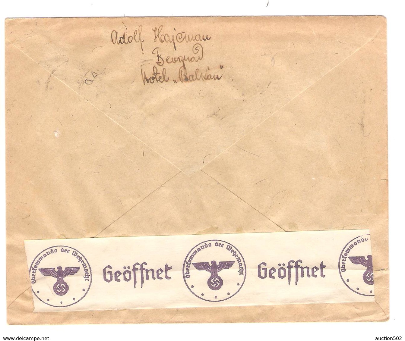 PR6584/ Yugoslavia Beograd Registered Cover 1940 To Prag Censored (german) - Lettres & Documents