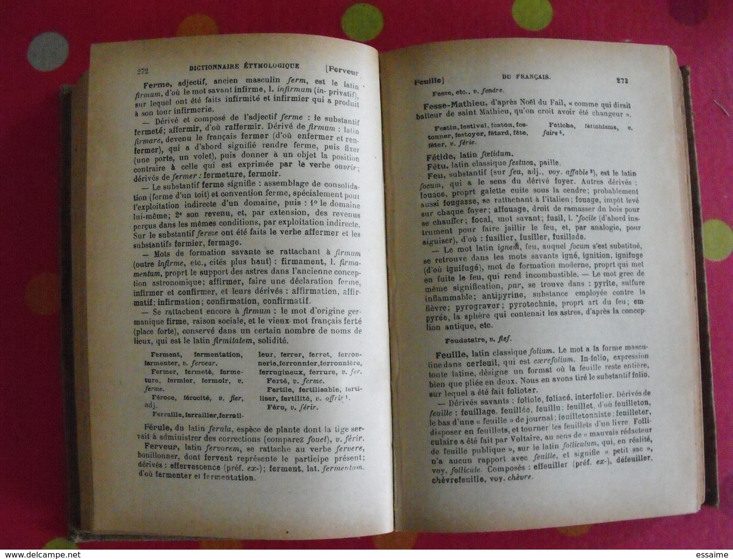 Dictionnaire étymologique De La Langue Française. L. Clédat. Hachette 1932 - Dictionnaires