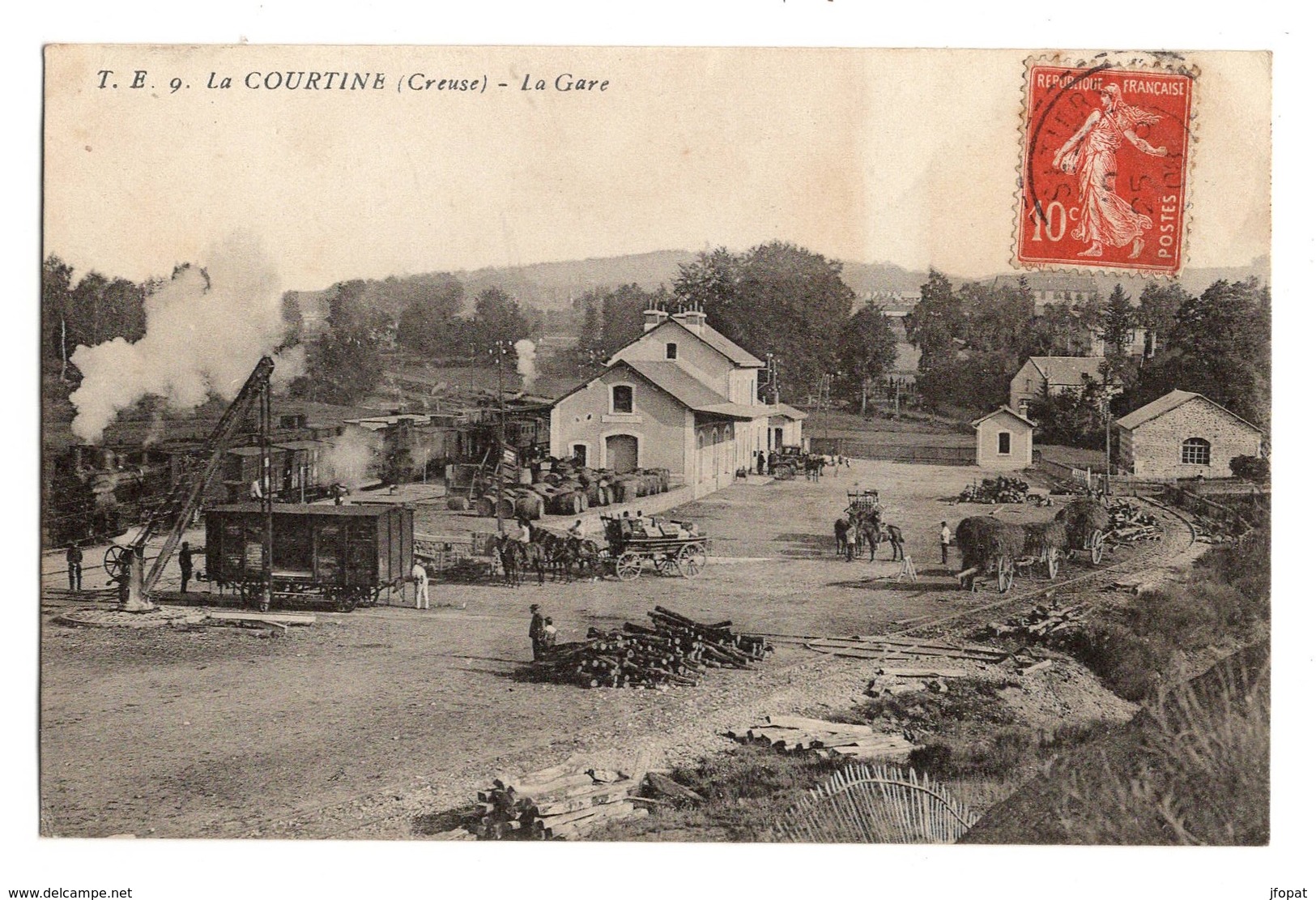 23 CREUSE - LA COURTINE La Gare Très Animée - La Courtine