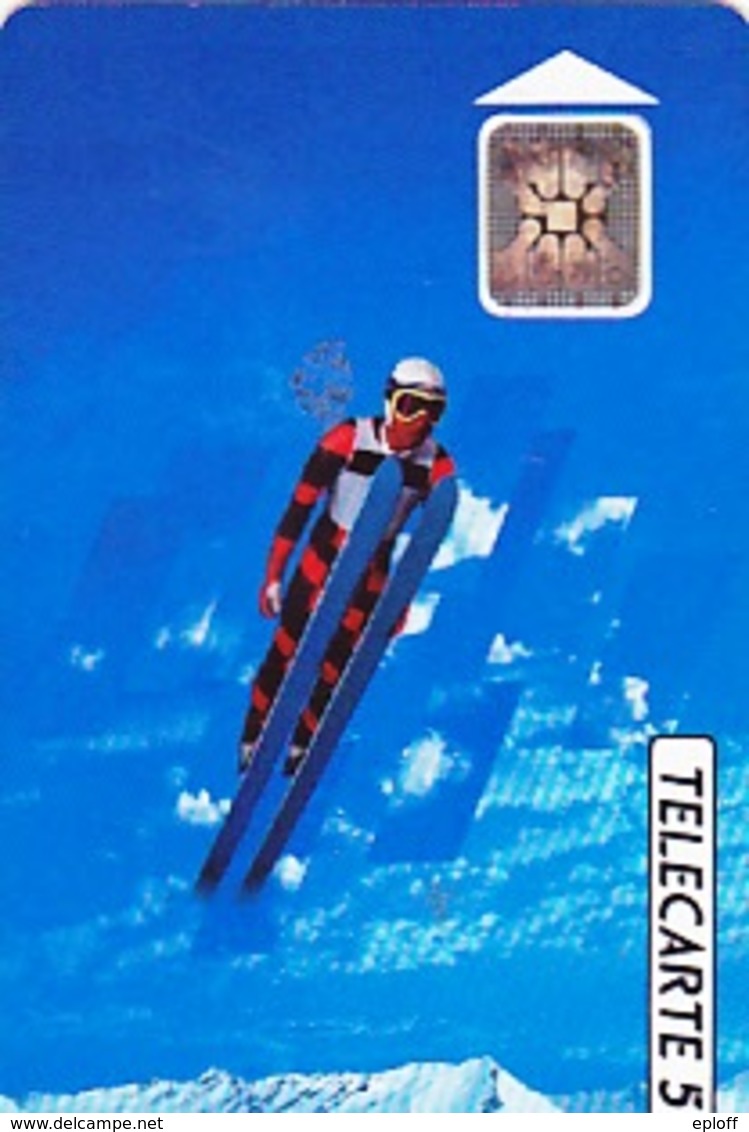 FRANCE  Télécarte   XVIème J.O. D' Hiver  Saut à Ski    SC4 De 50 Unités De 08.1991 Tirage 4k Ex. - Olympic Games