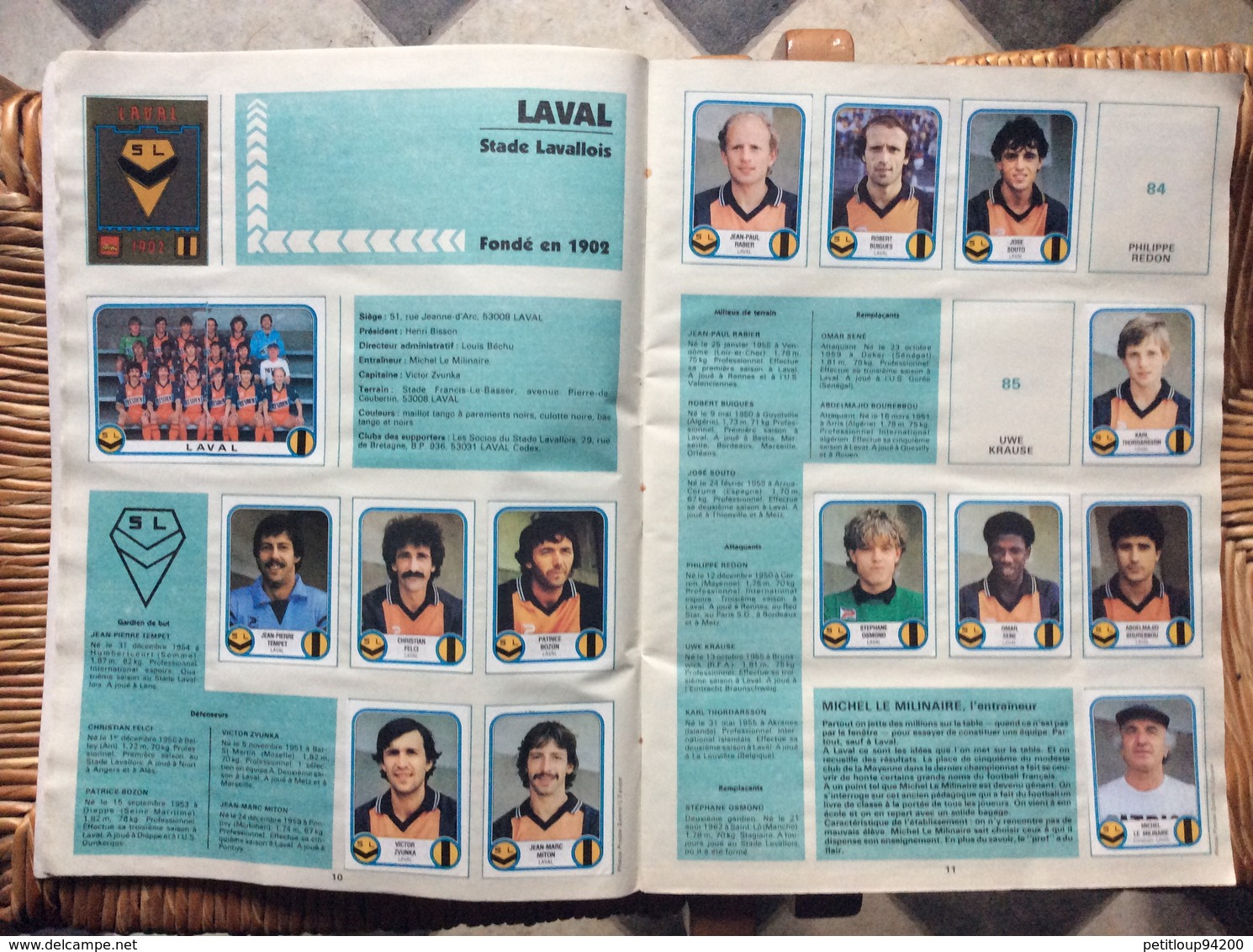 ALBUM PANINI FOOTBALL 83  Division 1 Division 2