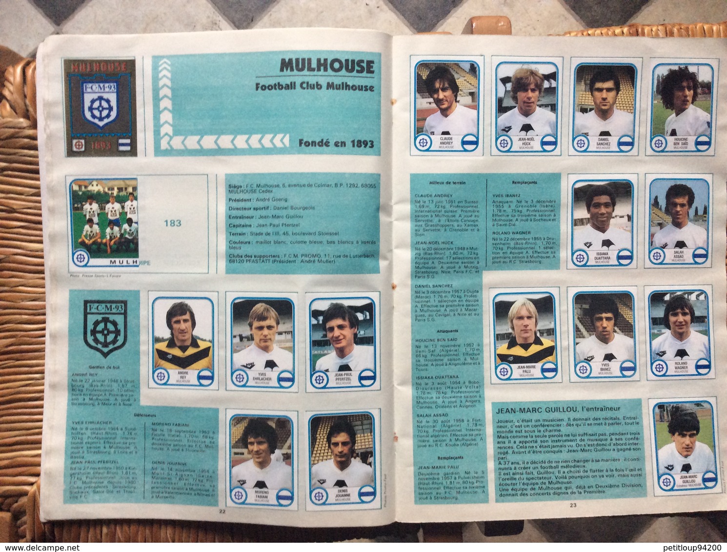 ALBUM PANINI FOOTBALL 83  Division 1 Division 2