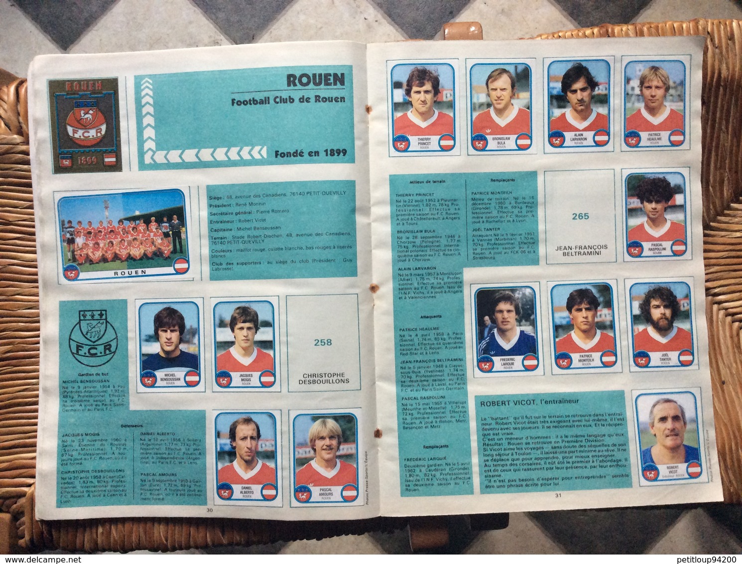 ALBUM PANINI FOOTBALL 83  Division 1 Division 2