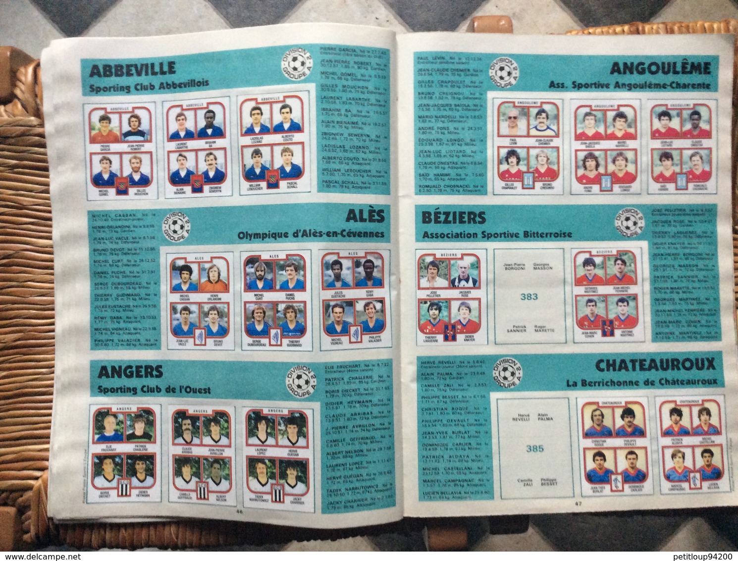 ALBUM PANINI FOOTBALL 83  Division 1 Division 2