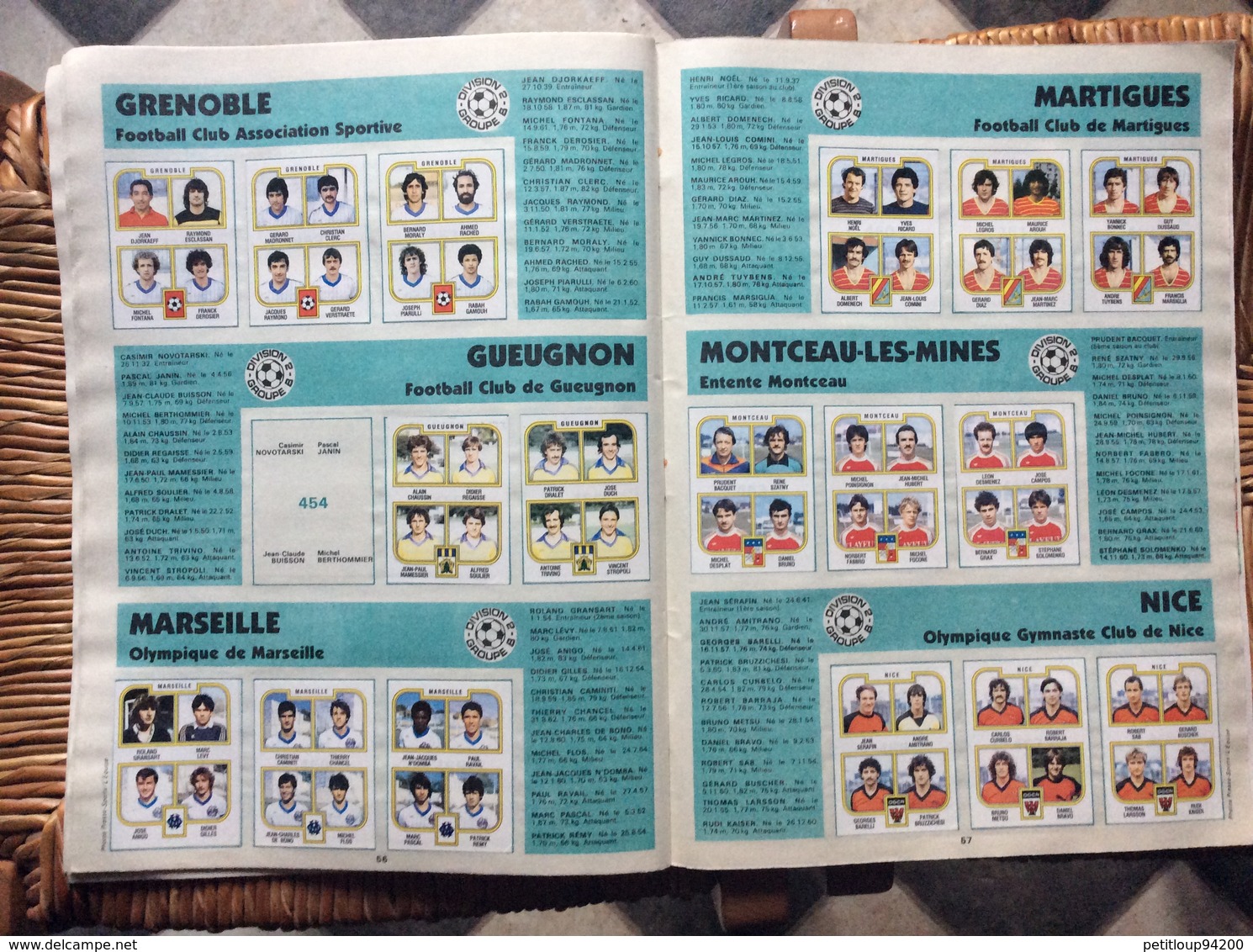 ALBUM PANINI FOOTBALL 83  Division 1 Division 2